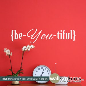 Be-You-tiful muursticker – Inspirerend woondecoratie