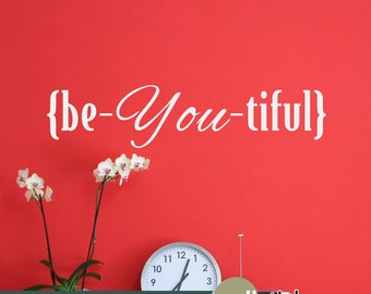 Beautiful Wall Decal - Inspiring Wall Words for your Bedroom, Dressing Room, Bathroom, or anywhere you would like to be inspired - WD0359