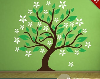 RECENTLY DISCOUNTED-Tree Wall Decal with Flower Buds Living Room Bedroom Nursery Wall Decor