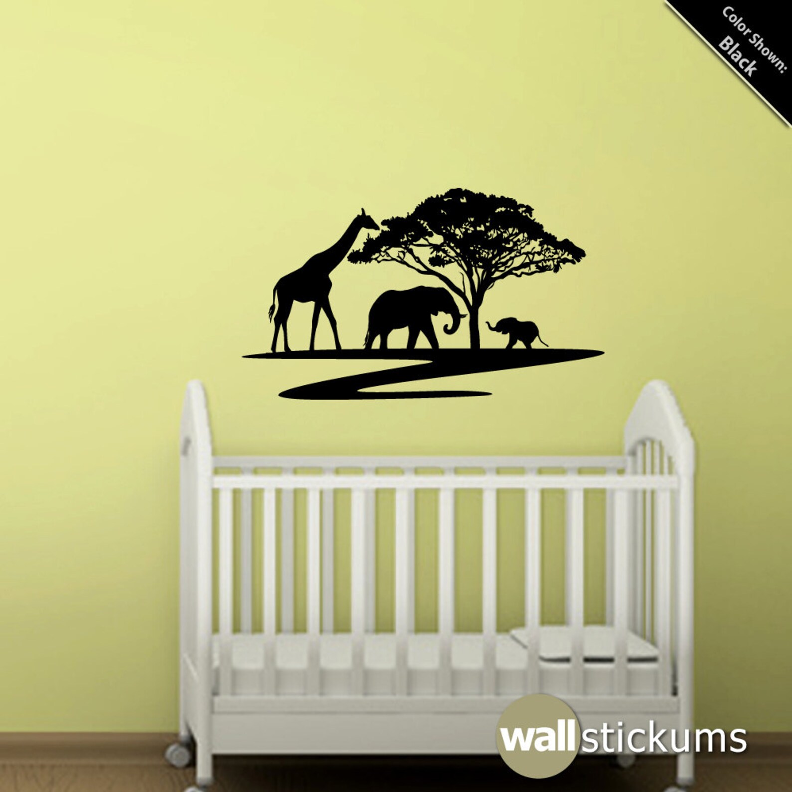 Safari Wall Decal Kids Wall Decor Playroom & Nursery Wall Etsy