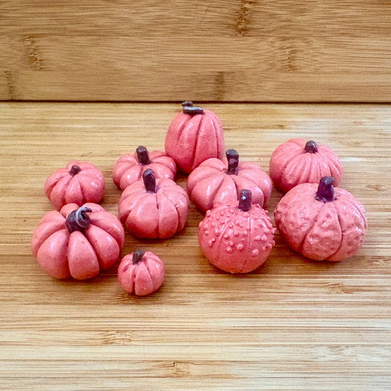 Clay Mini Pink Pumpkin - Etsy