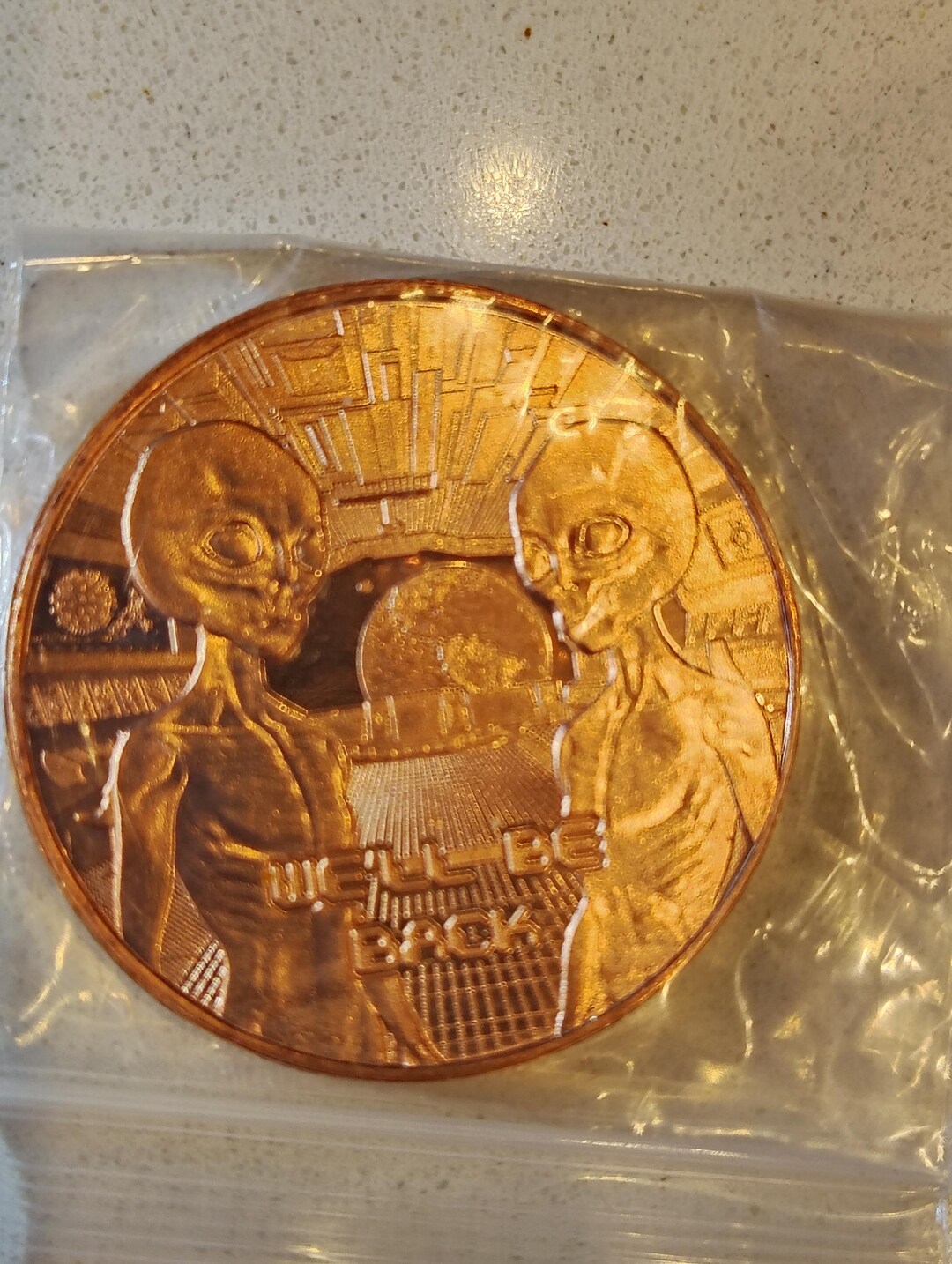 Premium Copper Coin. .999 Fine. Aliens - Etsy
