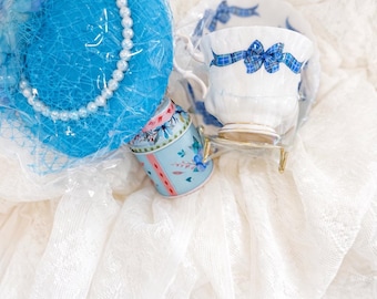 Caja de té vintage Royal Albert / Kit inspirado en Bridgerton / Taza Royal Albert