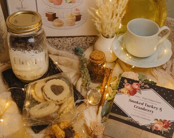 Caja Partea / Kit de fiesta de té vintage / Regalo caprichoso para el autocuidado / Deluxe