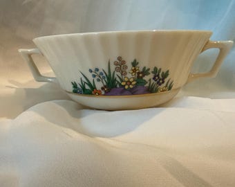 Lenox Rutledge pattern handled cream soup bowl