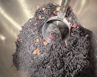 Mezclas de té negro orgánico de hojas sueltas con cafeína, elaboradas artesanalmente / Elige tu sabor / Partea Place