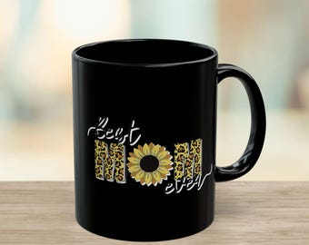Best Mom Ever Leopard Print Coffee Mug - 11oz & 15oz