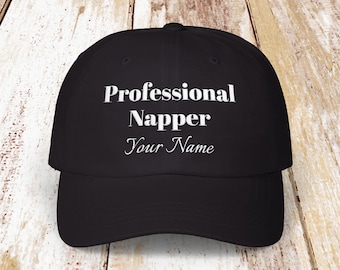 Personalized Name & Nickname Embroidered Classic Dad Cap | Custom Dad Hat