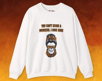 Funny Momster Halloween Sweatshirt: Spooky Season Crewneck