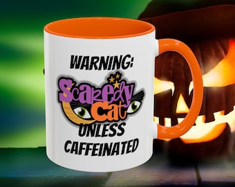 Scaredy Cat Coffee Mug: Fun Halloween Drinkware Gift
