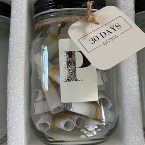 30 Day Affirmation Jar