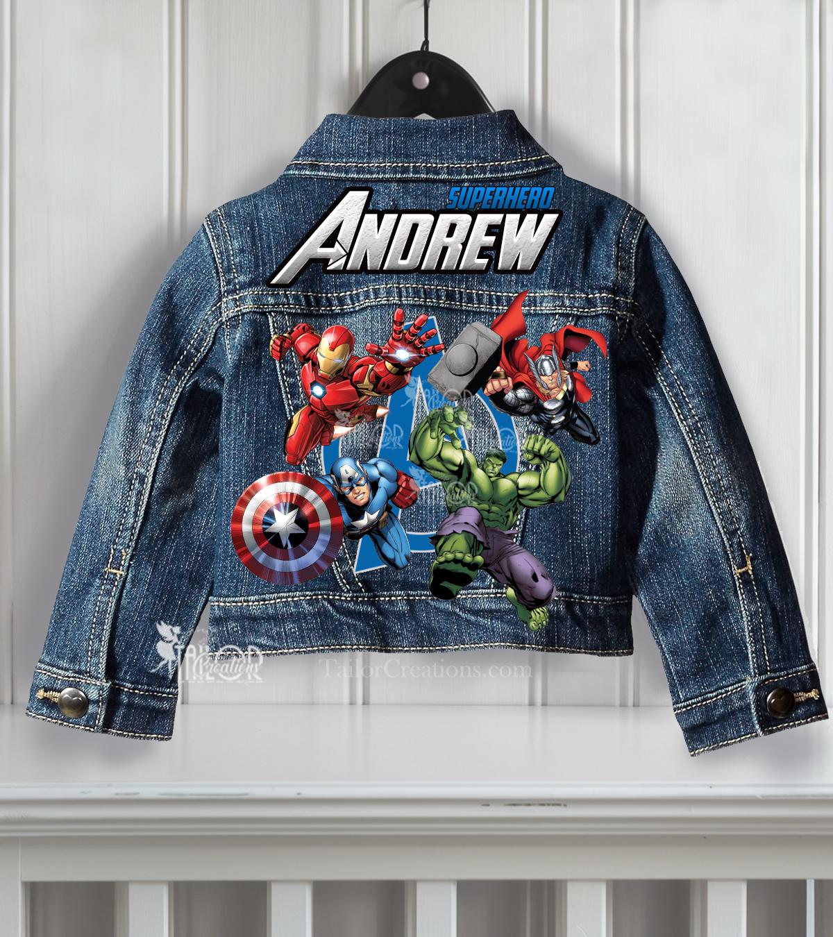 Avengers Jean Jacket - Etsy
