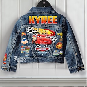 Lightning mcqueen jean jacket - Etsy 日本
