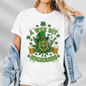 Ein bisschen Highrish Shirt, ein bisschen Highrish T-Shirt, lustiges St Patrick Day Shirt, lustiges Trinkshirt, irisches Shirt, St. Patricks Day Shirt