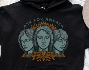 Ask for Andrea Hoodie | Official Noelle W Ihli Merch Book lover gift reading librarian fiction psychological novel murder true crime fan