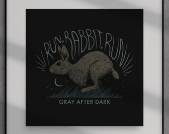 Gray After Dark Literary Print, Official Noelle W Ihli Merch Book lover gift reading librarian fiction psychological novel murder true crime