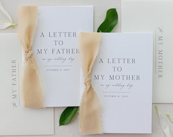 Mother Of The Bride Gift | Personalized "To My" Mother and Father Cards | Wedding Card Sets | Digital Download | Instant Download