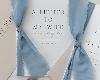Letters To My Wife | Wife Wedding Gift | Personalized "To My Wife" Wedding Day Card | Wedding Day Letters | Personalized Wedding Card