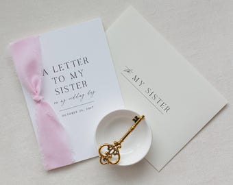Personalized "To My" Sister Card | Wedding Gift for Sister | Sister of the Bride Gift | Handmade Card | Sister Card | Bride Gift from Sister