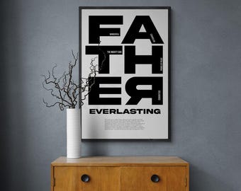 Isaiah 9:6 Christian Wall Art | Bible Verse Typography (Digital Download