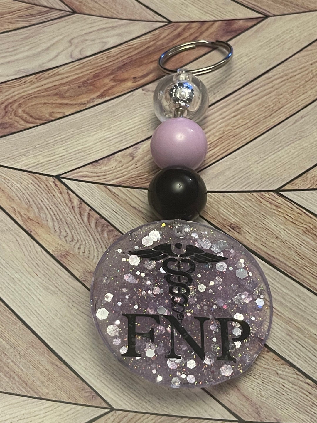 Beaded Family Nurse Practitioner Keychain - Etsy