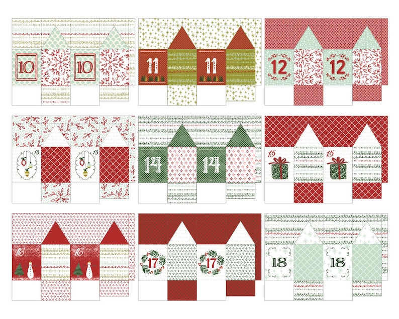 Advent Calendar Boxes Countdown To Christmas Printable Christmas Decoration image 4