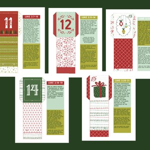 Christmas Advent Calendar Kit Christmas Countdown Printable Christmas Decor image 6