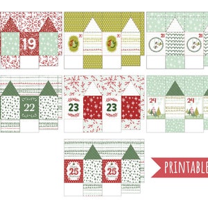 Advent Calendar Boxes Countdown To Christmas Printable Christmas Decoration image 5