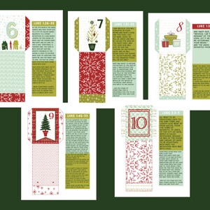 Christmas Advent Calendar Kit Christmas Countdown Printable Christmas Decor image 5