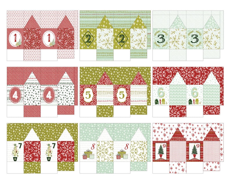 Advent Calendar Boxes Countdown To Christmas Printable Christmas Decoration image 3