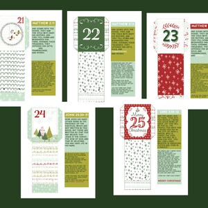 Christmas Advent Calendar Kit Christmas Countdown Printable Christmas Decor image 8