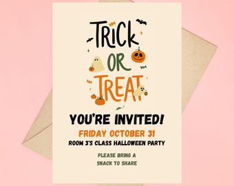 Trick or Treat Digital Party Invitation