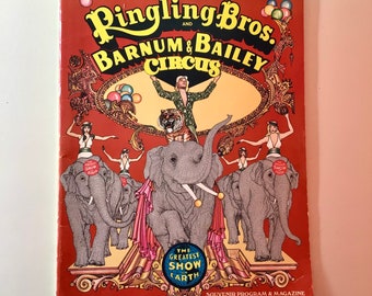 Programme vintage Ringling Brothers Circus