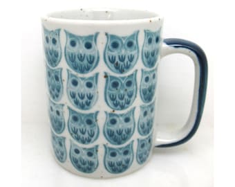 VTG Owl Mug Coffee Cup Teacup Mid Century Modern Retro Kitchenware OTAGIRI JAPAN
