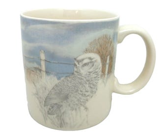 VTG Owl Mug Coffee Cup Teacup Mid Century Modern Retro Drinkware OTAGIRI JAPAN