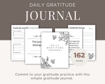 Simple Daily Gratitude Journal