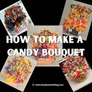 Candy Bouquet Video Tutorial, How to Make a Candy Bouquet Video Tutorial, DIY Candy Bouquet Tutorial,