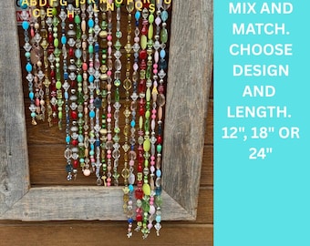 Handcrafted Beaded Suncatcher Strand: Window & Garden Decor