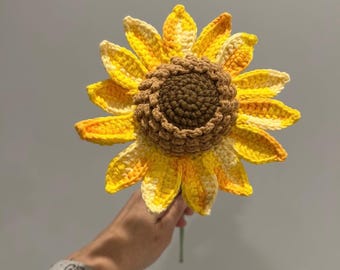 Handgemachte häkeln Sonnenblume, für immer Blumengeschenk, Home Decor