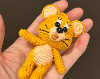 4 "Handmade häkeln Maus Puppe, süße Amigurumi Maus Plüsch, kleines handgemachtes Gif