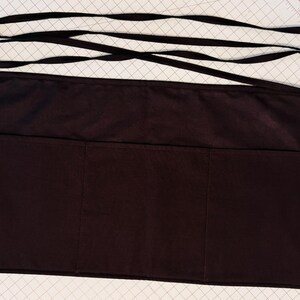 Reversible Burgers and Fries Waitress Server Waist Apron with 3 Pockets image 3