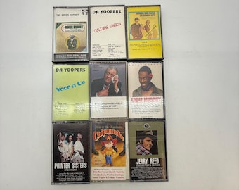 VTG Kassette Tonband Lot 9 Stück Eddie Murphy Rodney Gefahrfield Pointer Sisters Pop