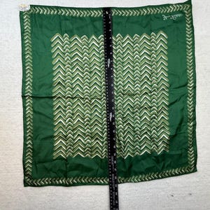 Bufanda de mezcla de seda Echo Young Pendleton con estampado de chevrón verde, estilo vintage, moderno y preppy, de estilo academia oscura. imagen 4