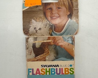 Sylvania Blue Dot AG1B Blitzbirnen 12 Count Vintage Kamera Zubehör