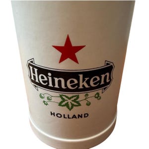 Vintage Heineken Holland Ceramic Beer Stein Ceramarte cup big heavy image 1