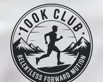 100K Club Runner T-Shirt: Relentless Forward Motion Tee