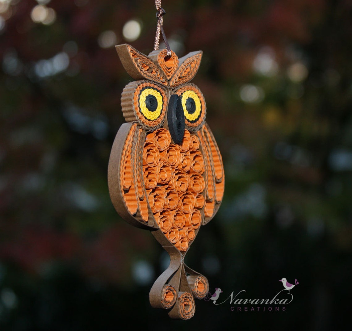 Owl Always Love You Paper Quilling Owl in a Gift Box Paper Etsy