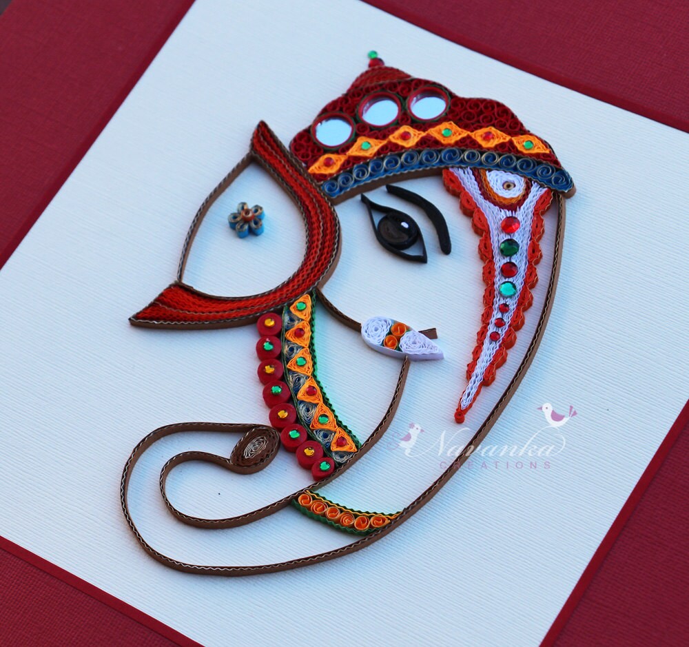 Made to Order Handmade Paper Quilling Lord Ganesha Framed Etsy