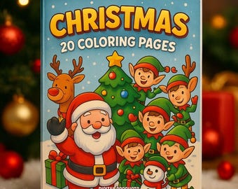 20 Christmas Coloring Pages for Kids: Printable Holiday Activities (PDF)
