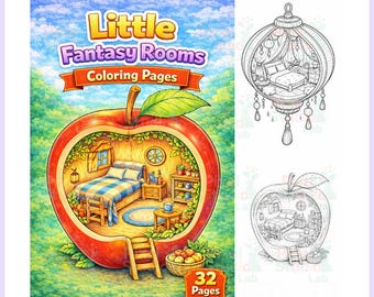 32 Little Fantasy Room (Isometric Room), Digital Download